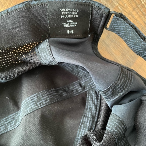 Black and grey Under Armour running cap - Picture 3 of 4